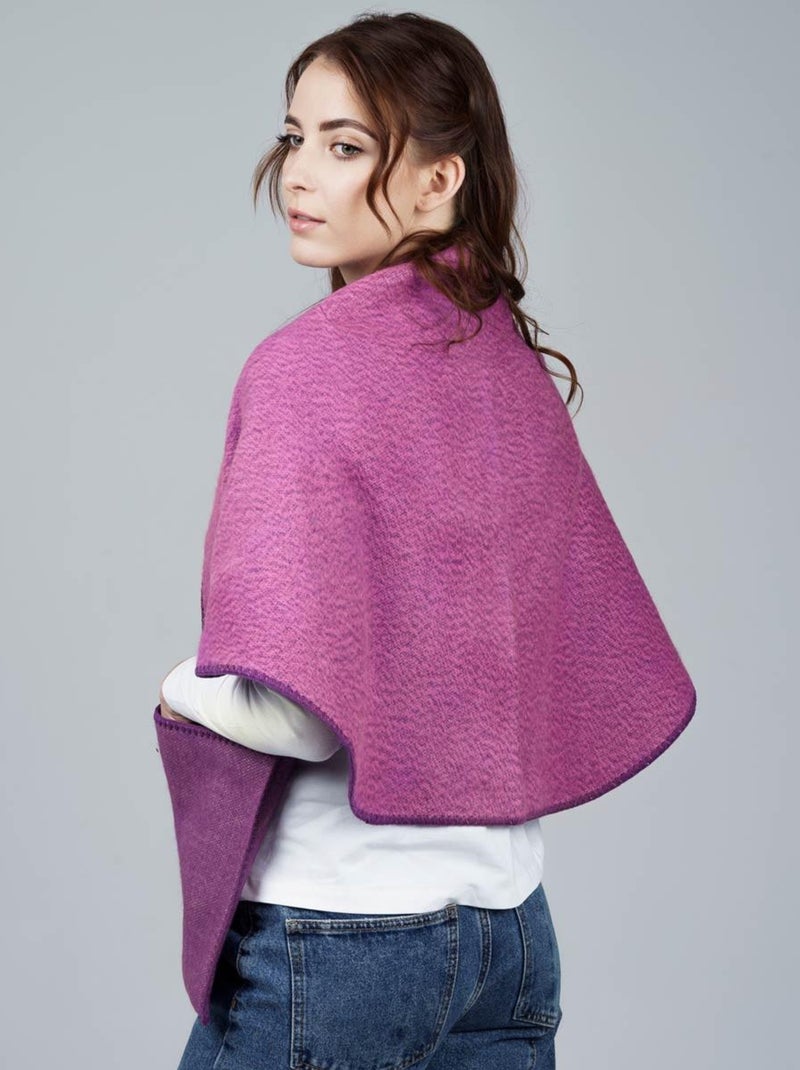 Châle à poches Lima - Fabriqué en France Violet - Kiabi