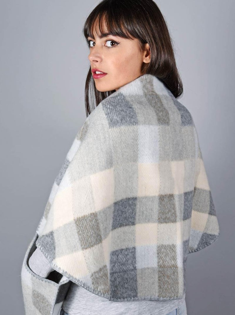 Châle à poches Talma - Fabriqué en France Gris - Kiabi