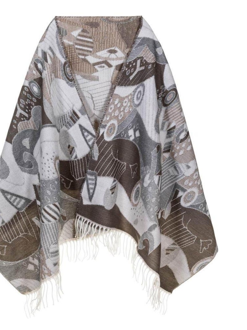 Châle Betsy - Fabriqué en France Gris - Kiabi