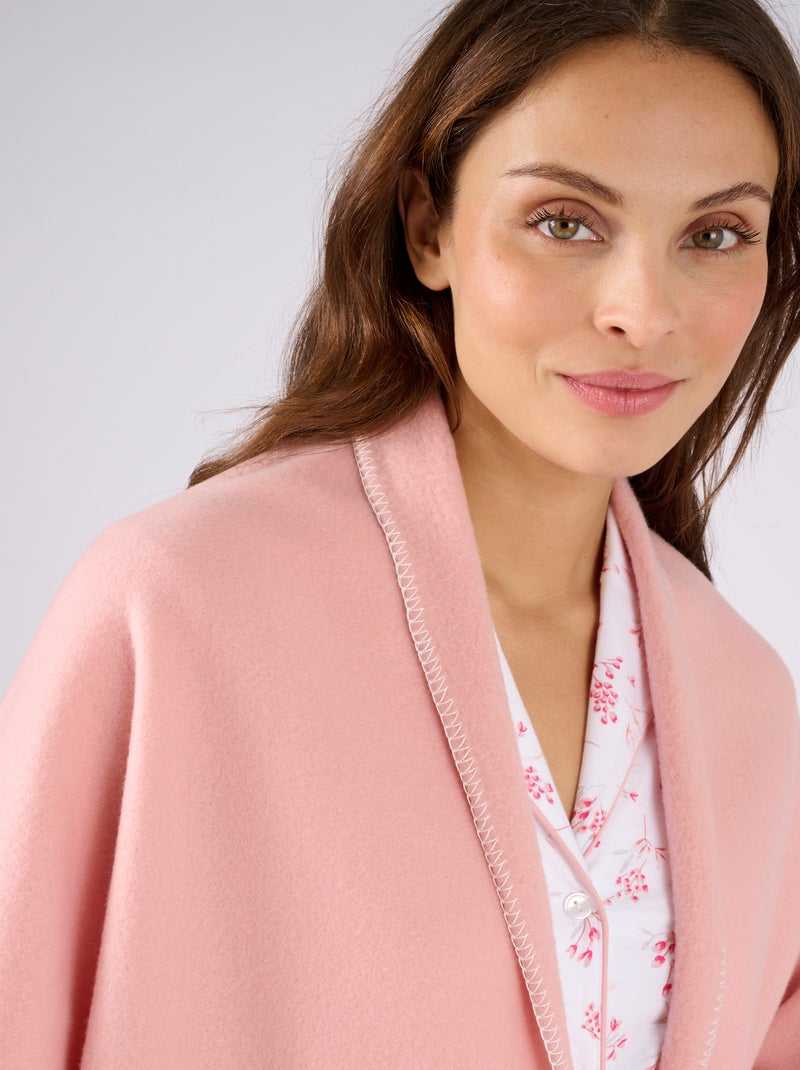 Châle d'intérieur Thermolactyl en maille polaire - Damart Rose - Kiabi