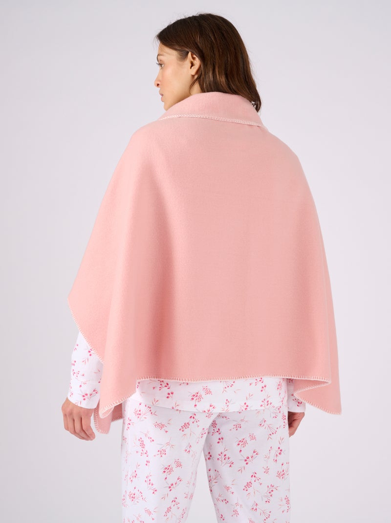 Châle d'intérieur Thermolactyl en maille polaire - Damart Rose - Kiabi