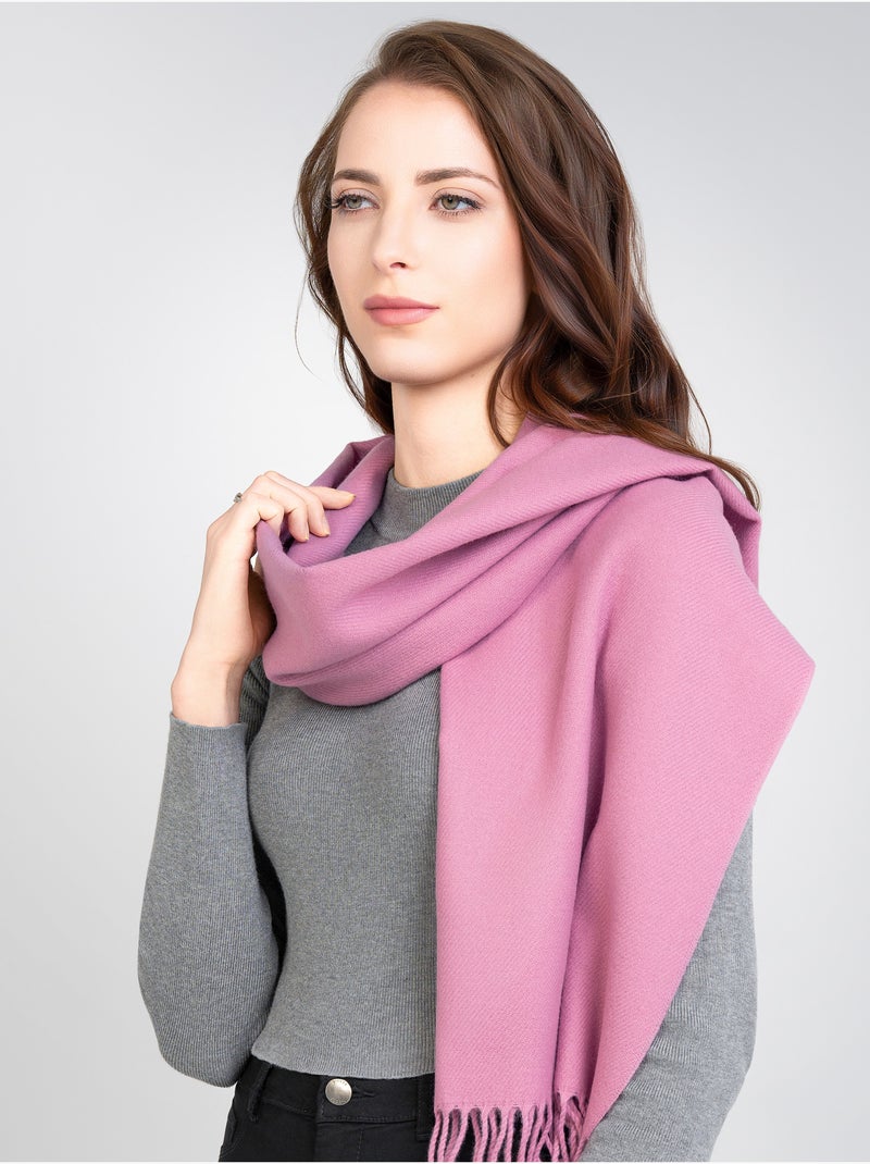 Châle Fely - Fabriqué en France Rose - Kiabi