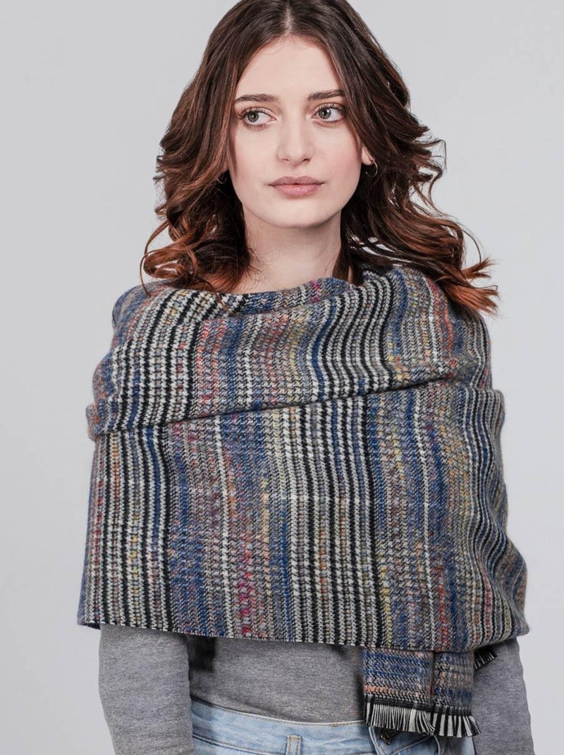 Châle Mix - Fabriqué en France Bleu - Kiabi
