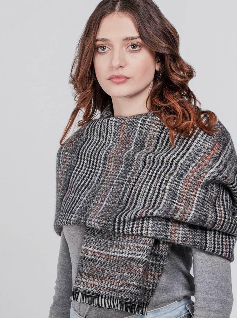 Châle Mix - Fabriqué en France Gris - Kiabi