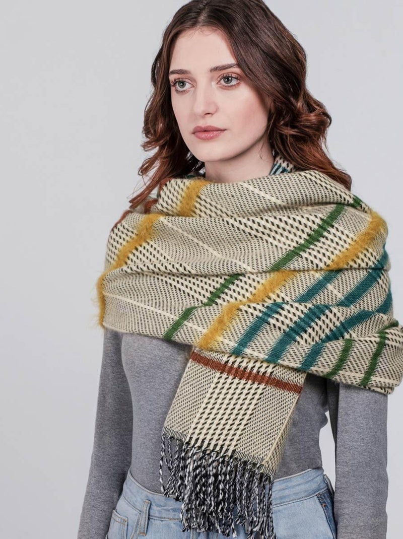 Châle Rasta - Fabriqué en France Vert - Kiabi