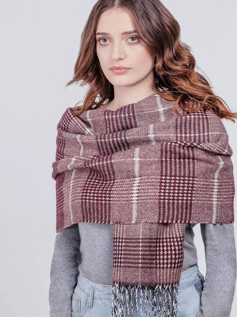 Châle Trevis - Fabriqué en France Bordeaux - Kiabi