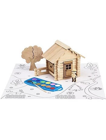 Chalet en bois à peindre 85 pcs