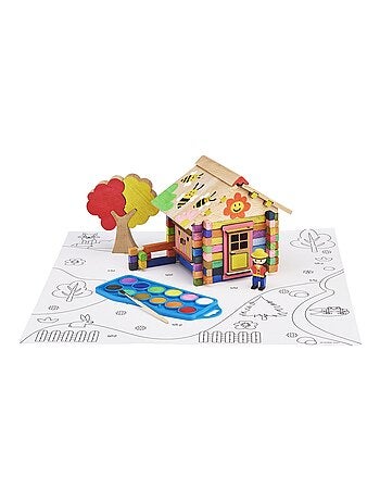 Chalet en bois à peindre 85 pcs