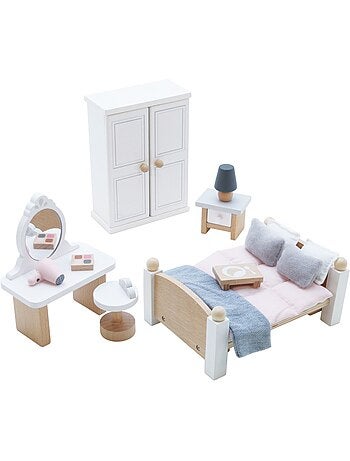 Chambre à coucher pour maison de poupées