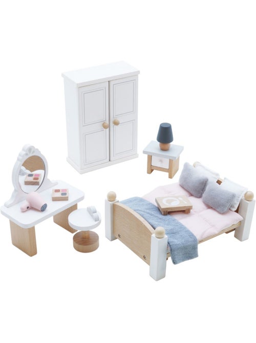 Chambre à coucher pour maison de poupées - Kiabi