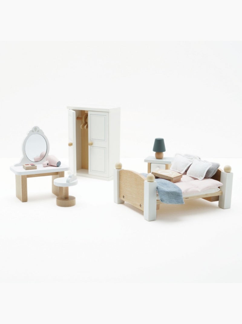 Chambre à coucher pour maison de poupées Beige - Kiabi