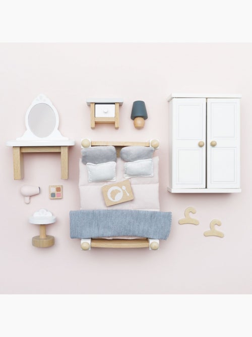 Chambre à coucher pour maison de poupées - Kiabi