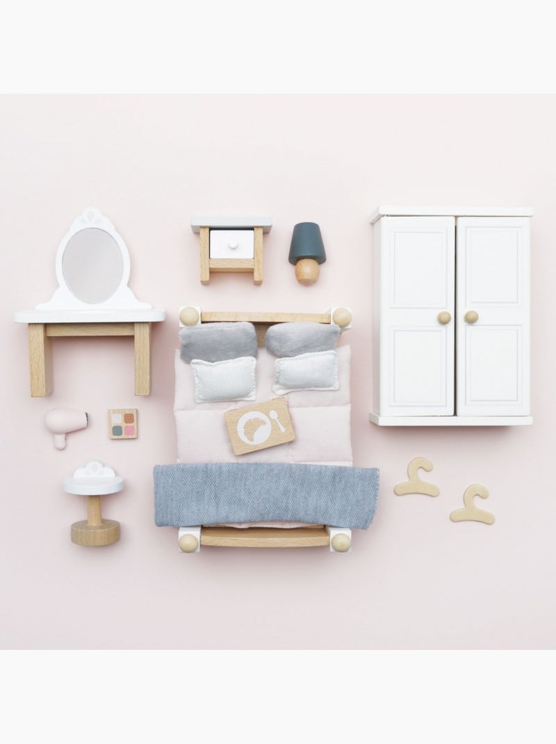 Chambre à coucher pour maison de poupées Beige - Kiabi