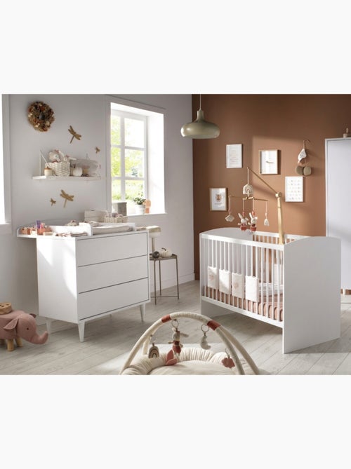 Chambre bébé 2 pièces Milann, Lit bébé 120x60 et Commode à langer - SAUTHON - Kiabi