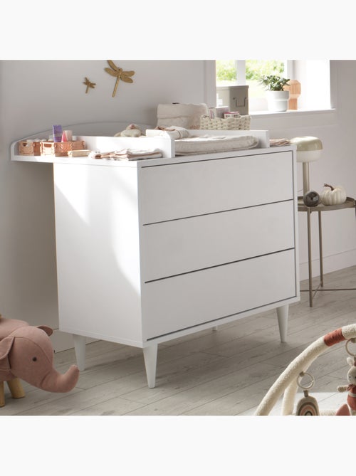 Chambre bébé 3 pièces Milann, Lit bébé 120x60, Commode à langer et armoire 2 portes - SAUTHON - Kiabi