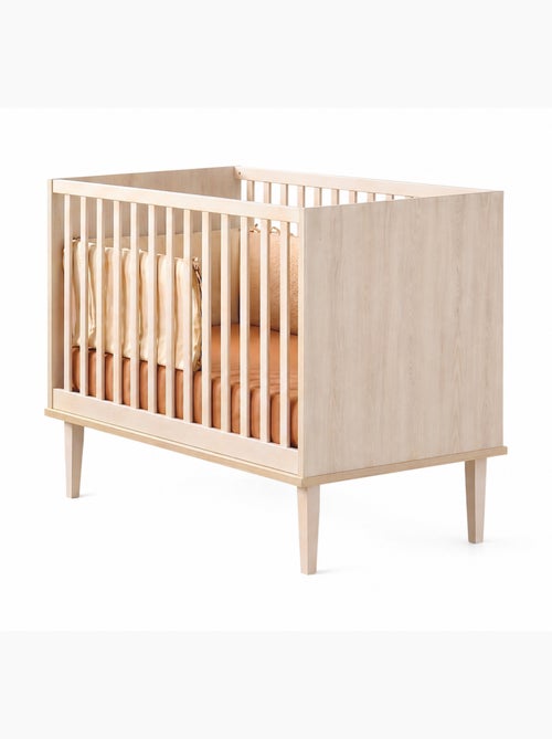 Chambre bébé 3 pièces Opaline, Lit bébé 120x60, Commode à langer 3 tiroirs , Armoire 3 portes et 1 n - Kiabi