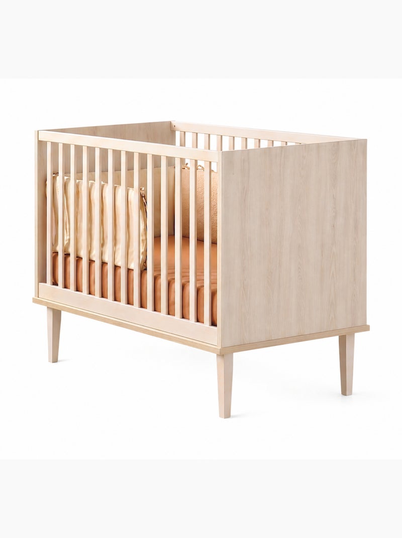 Chambre bébé 3 pièces Opaline, Lit bébé 120x60, Commode à langer 3 tiroirs , Armoire 3 portes et 1 n Beige - Kiabi