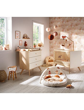 Chambre bébé complète Camille, Lit 120x60 et Commode à langer - SAUTHON