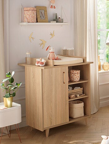 Chambre bébé complète: lit bébé et commode à langer -