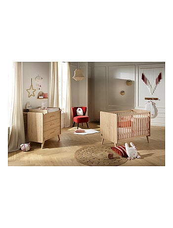Chambre bébé complète, Lit bébé et Commode à langer -