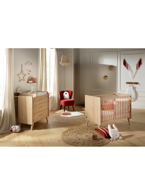Chambre bébé complète, Lit bébé et Commode à langer - SAUTHON - Kiabi
