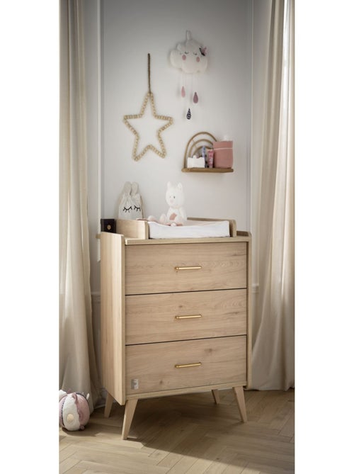 Chambre bébé complète, Lit bébé et Commode à langer - SAUTHON - Kiabi
