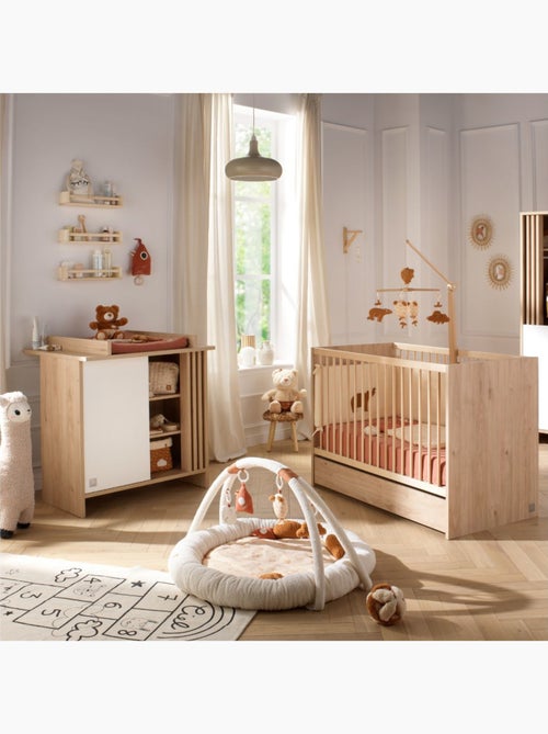 Chambre bébé complète, Lit bébé et Commode à langer avec claustra - SAUTHON - Kiabi