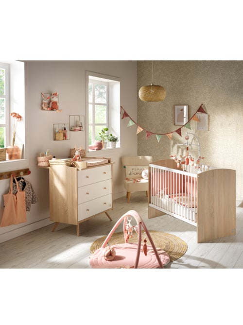 Chambre bébé complète, Lit et Commode à langer - SAUTHON - Kiabi