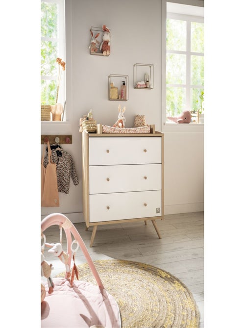 Chambre bébé complète, Lit et Commode à langer - SAUTHON - Kiabi