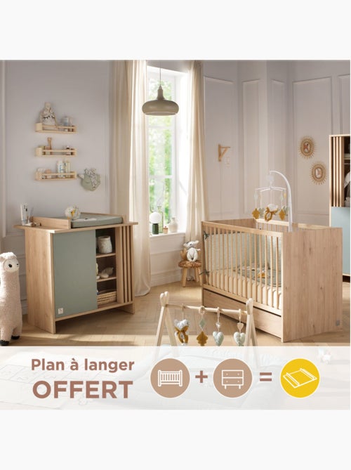 Chambre bébé complète, Lit et Commode à langer avec claustra - SAUTHON - Kiabi Chambre bébé complète, Lit et Commode à langer avec claustra - SAUTHON - Kiabi