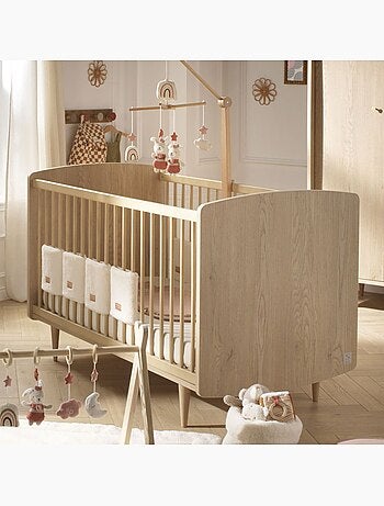 Chambre bébé évolutive My Love, Lit 140x70 évolutif et Commode à langer - SAUTHON