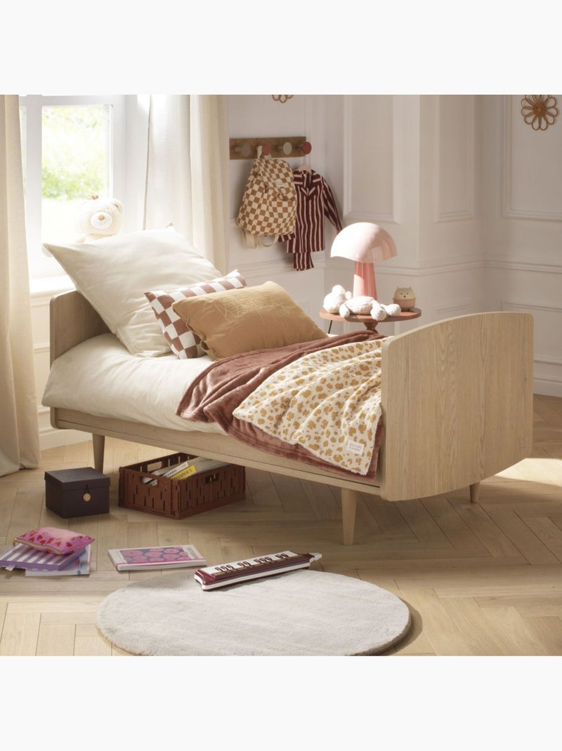 Chambre bébé évolutive My Love, Lit 140x70 évolutif et Commode à langer - SAUTHON Marron - Kiabi