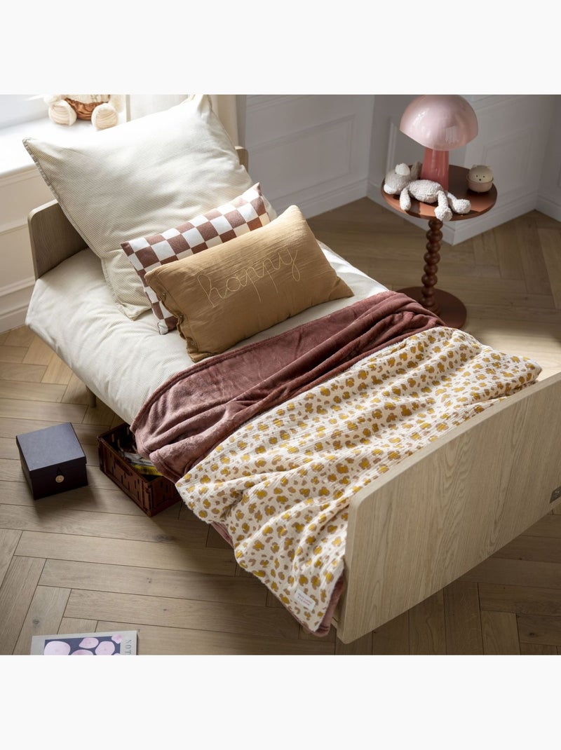 Chambre bébé évolutive My Love, Lit 140x70 évolutif et Commode à langer - SAUTHON Marron - Kiabi