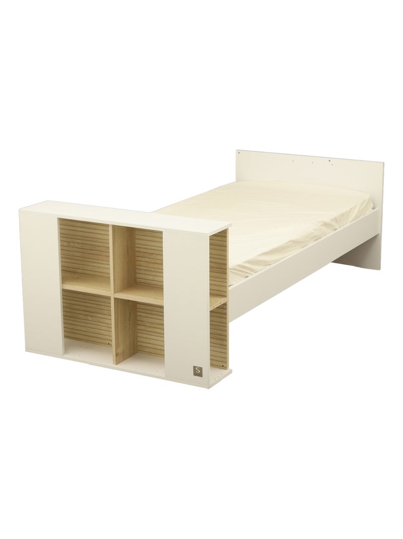 Chambre bébé, Lit 120x60 évolutif et Commode à langer 3 tiroirs - SAUTHON Blanc - Kiabi