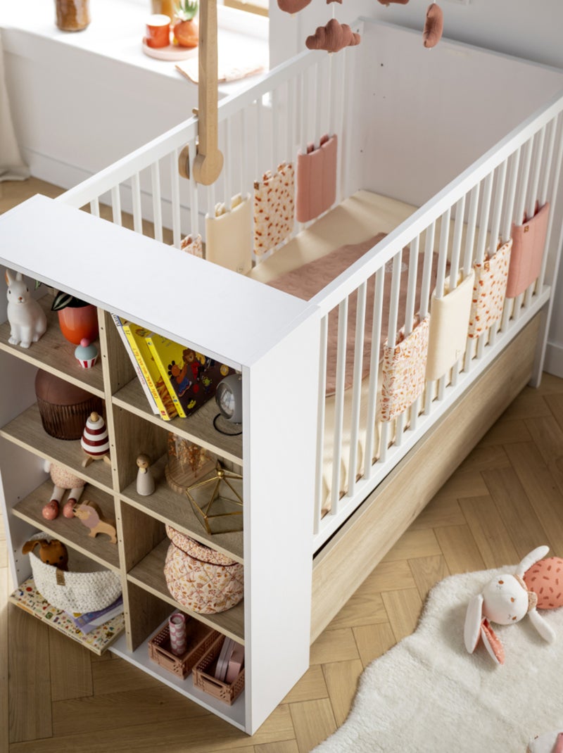 Chambre bébé, Lit 120x60 évolutif et Commode à langer 3 tiroirs - SAUTHON Blanc - Kiabi