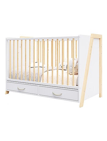 Chambre bébé : Lit bébé et Commode à langer évolutifs - LIV