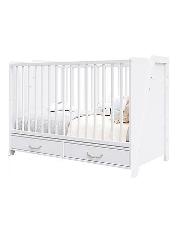 Chambre bébé : Lit bébé et Commode à langer évolutifs - LIV
