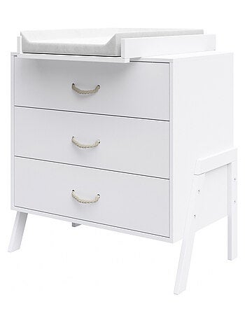 Chambre bébé : Lit bébé et Commode à langer évolutifs - LIV