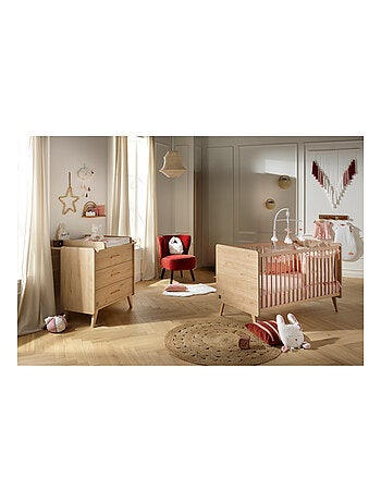 Chambre bébé, Lit bébé évolutif et Commode à langer -