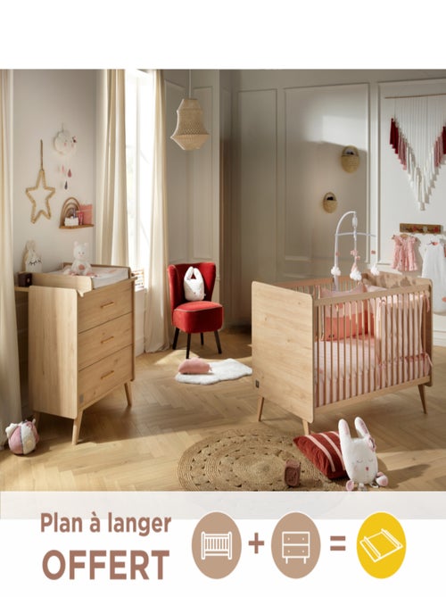 Chambre bébé, Lit bébé évolutif et Commode à langer - - Kiabi