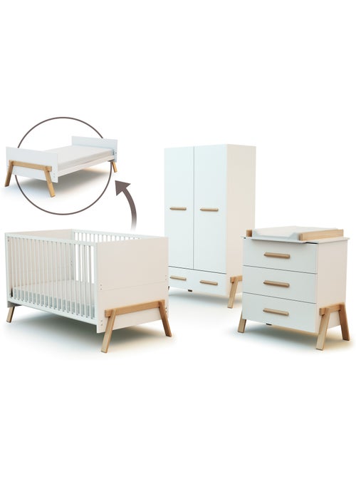 Chambre bébé lit, commode à langer et armoire - Kiabi Chambre bébé lit, commode à langer et armoire - Kiabi
