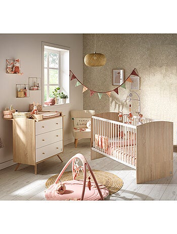 Chambre bébé, Lit évolutif et Commode à langer - SAUTHON