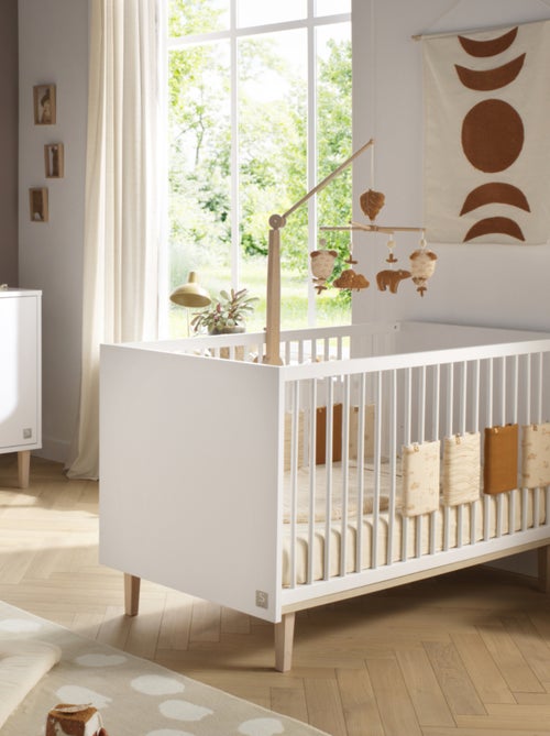 Chambre bébé, Lit évolutif et Commode à langer 3 tiroirs et 1 porte - SAUTHON - Kiabi