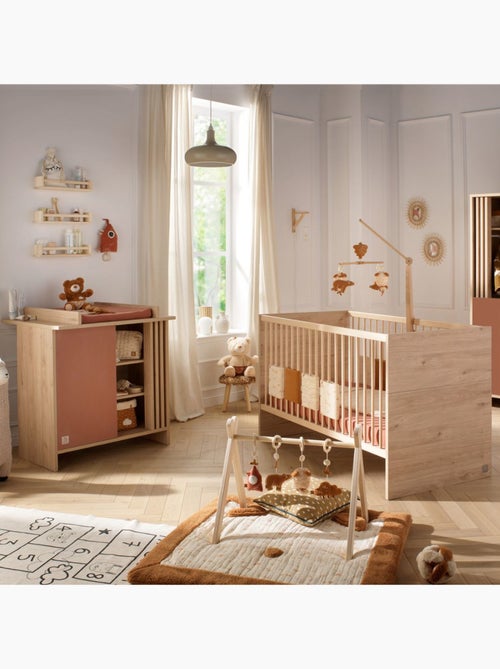 Chambre bébé, Lit évolutif et Commode à langer avec claustra - SAUTHON - Kiabi
