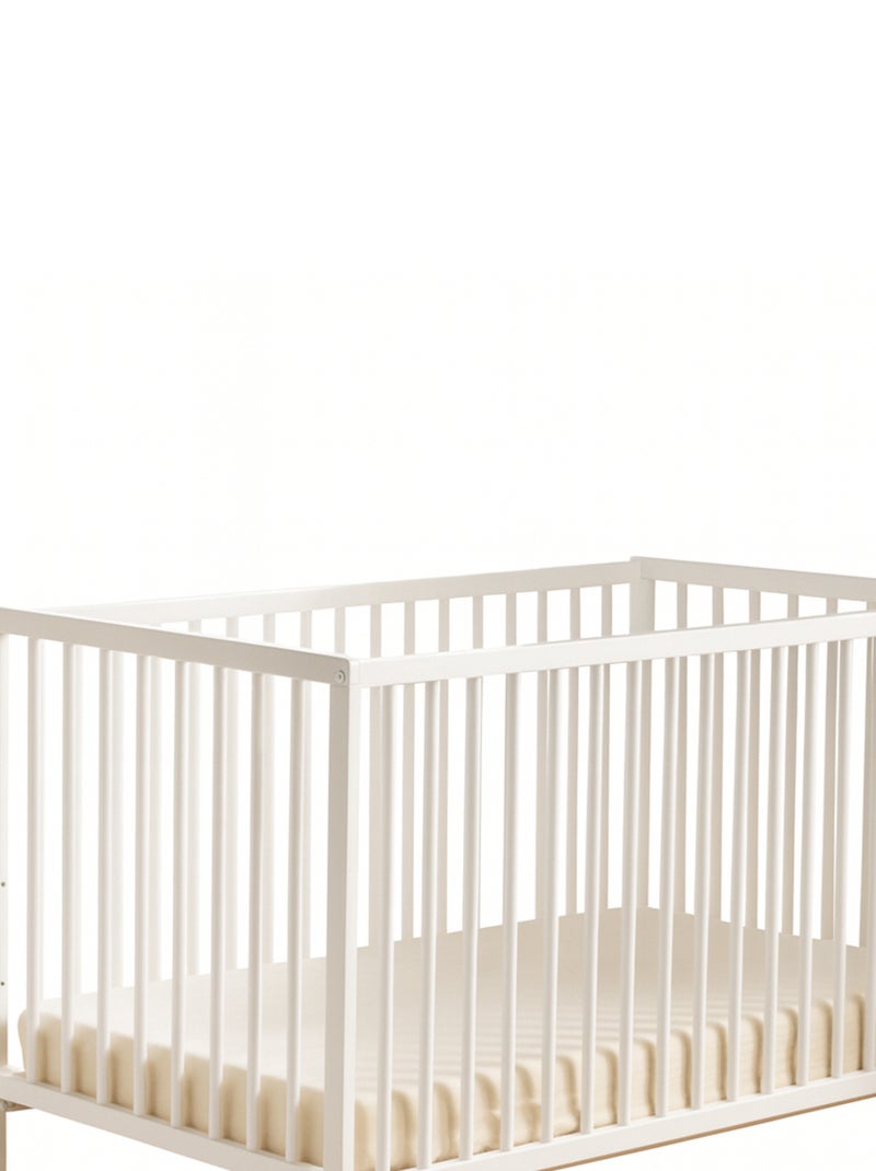 Chambre complète bébé avec lit 120x60cm à barreauxet commode à langer 3 tiroirs - BABYPRICE Blanc - Kiabi
