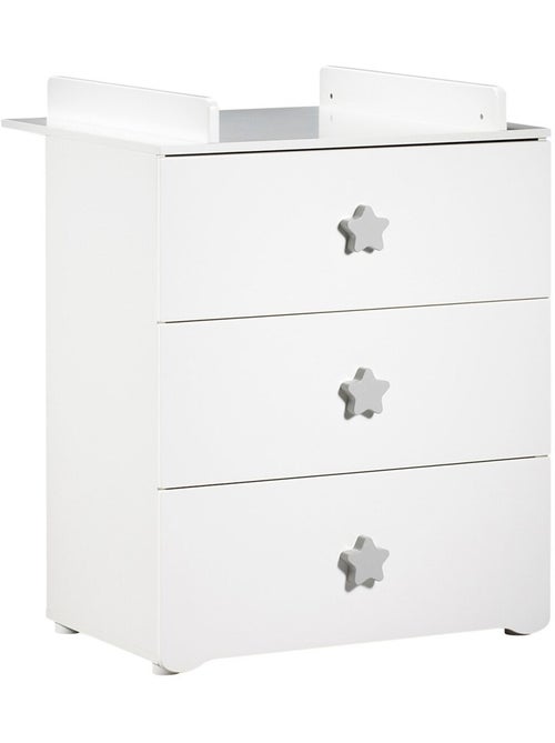 Chambre complète bébé avec lit 120x60cm à barreauxet commode à langer 3 tiroirs - BABYPRICE - Kiabi