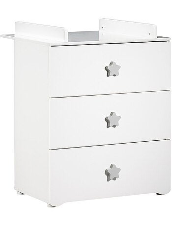 Chambre complète bébé avec lit 120x60cm et commode à langer - BABYPRICE