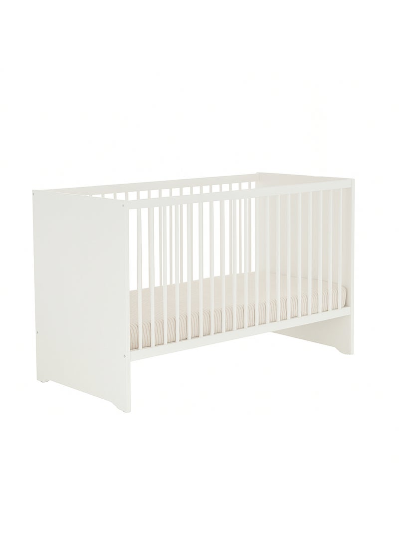 Chambre complète bébé avec lit 120x60cm et commode à langer - BABYPRICE Blanc Gris - Kiabi
