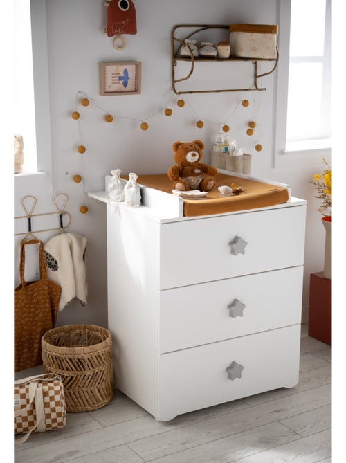 Chambre complète bébé avec lit 120x60cm et commode à langer - BABYPRICE - Kiabi
