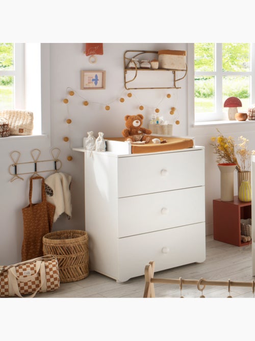 Chambre complète bébé avec lit 120x60cm et commode à langer 3 tiroirs - BABYPRICE - Kiabi